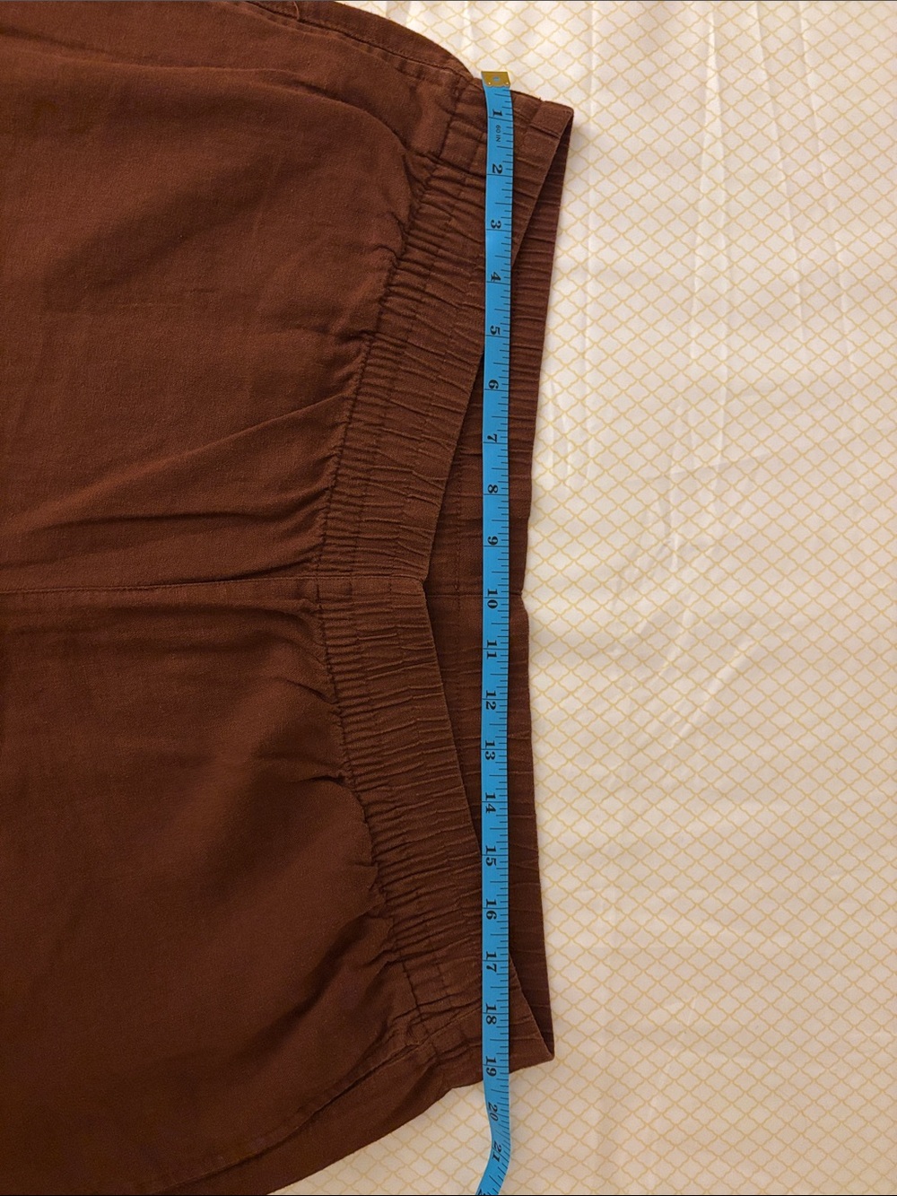 Old Navy Wide-Leg linen Pants in Rust Brown - Picture 8 of 11